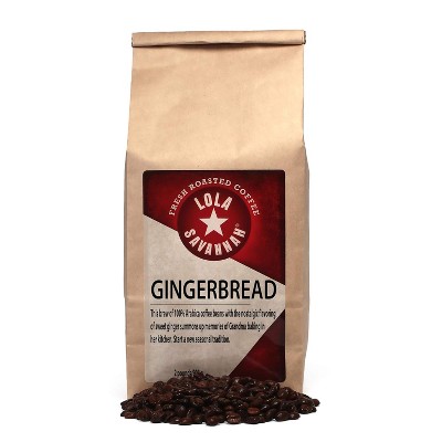 Lola Savannah Gingerbread Whole Bean Caffeinated Coffee - 32oz