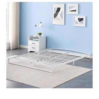 6 Inch Metal Platform Bed Frame Low Profile with Sturdy Steel Slats Support,Mattress Foundation, No Box Spring Needed, Easy Assembly,Black