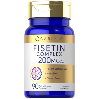 Carlyle Fisetin Complex Supplement | 200mg | 90 Capsules