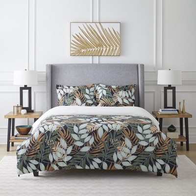Pointehaven Digital Print 100% Combed Cotton Printed Breathable Crisp Percale Duvet Set