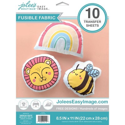 Jolee's Easy Image Fusible Cotton Transfers 8.5"X11" 10/Pkg-For Light Fabrics