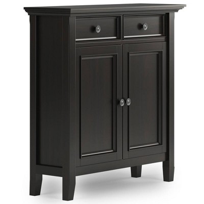 Halifax Entryway Storage Cabinet Hickory Brown - WyndenHall: Adjustable Shelves, Pine & Plywood