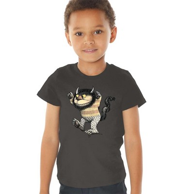 Where The Wild Things Are Carol Kids T Shirt For Toddlers, Charcoal