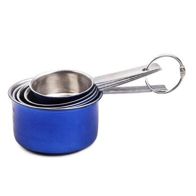 YBM Home 5-Piece Stainless Steel Stackable Measuring Cups, Measurement Dry or Liquid Ingredients, For Cooking & Baking