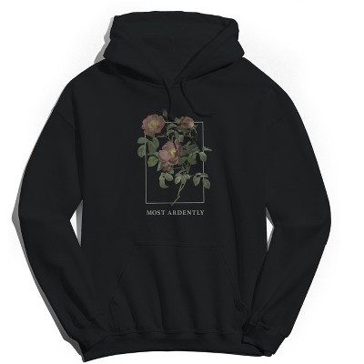 Rerun Island Women's Most Ardently Long Sleeve Oversized Graphic Cotton Sweatshirt Hoodie