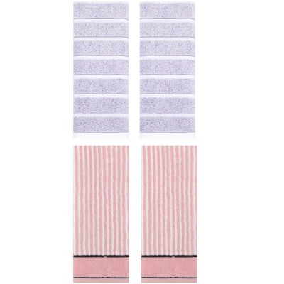 REGALWOVEN 4 Pcs Cotton Bathroom Soft Absorbent Hand Towel 13 x 29 Inch
