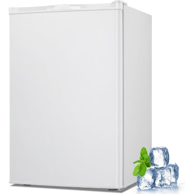 R.W.FLAME Upright Freezer 3.0 Cu.ft, Compact Mini Freezer with Reversible Single Door, Temperature Control, Removable Shelves for Dorms Home Office