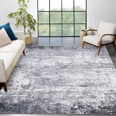 coucheta Multi-size Washable Modern Abstract Area Rug for Living Room, Foldable Non Slip Ultra-Soft Contemporary Carpet, for Bedroom, Dining, Office