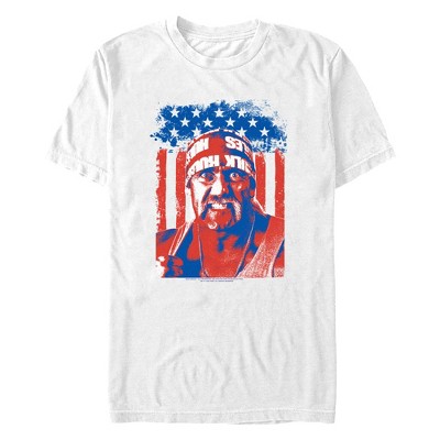 Men's WWE Hulk Logan Patriotic Flag T-Shirt