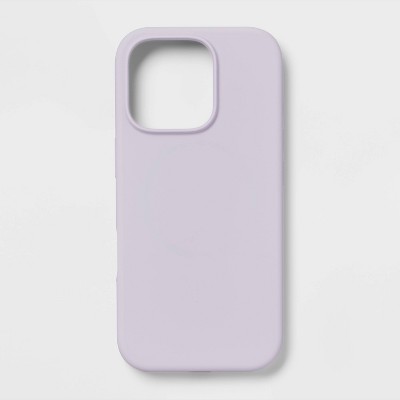 iPhone 16 Pro Silicone Case for MagSafe - heyday™ Soft Purple: Solid Design