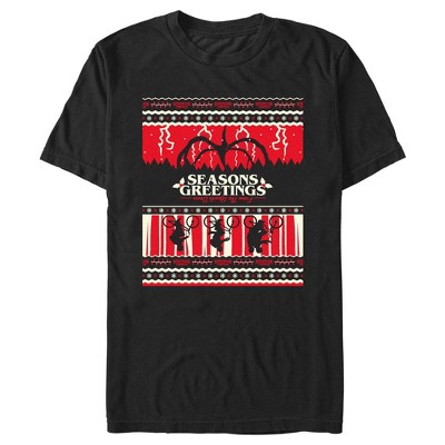 Men's Stranger Things Seasons Greetings T-Shirt