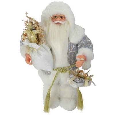 Northlight Winter Frost Santa Claus Standing Christmas Figure - 12"