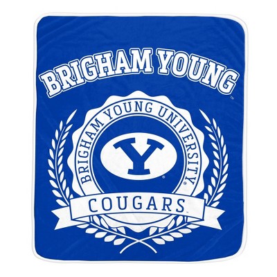 NCAA BYU Cougars Crest Ultra Soft Blanket