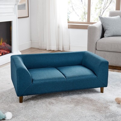 CAVINAS Sofas for Living Room with Armrests, Modern Rectangular Loveseat Sofa, Small Loveseat for Small Spaces, Living Room
