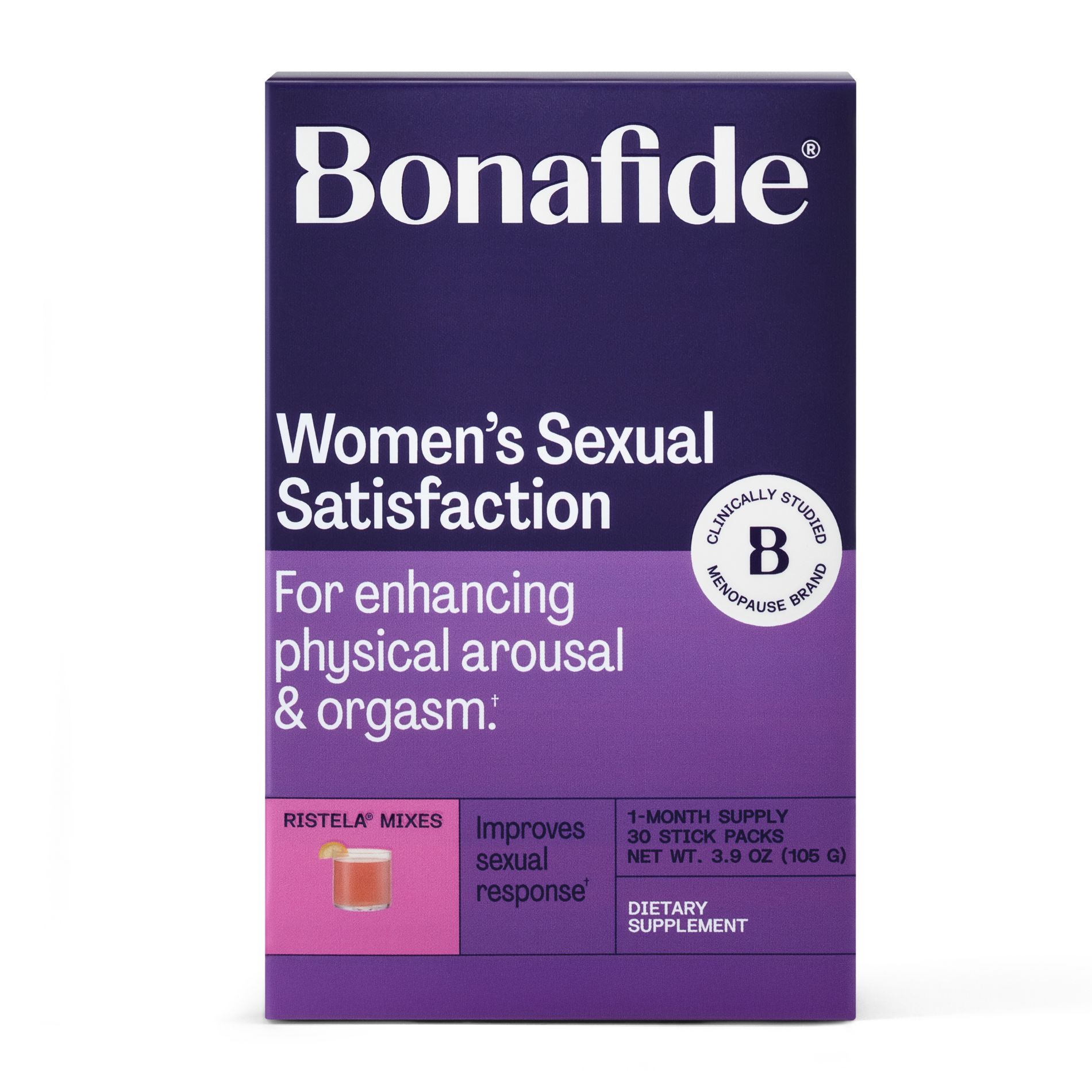 Bonafide Ristela Libido Support Drink Packets - 30 Day Supply - 60ct