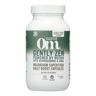 Om - Mushroom - Superfood - Gently Zen - 1 Each - 90 Count