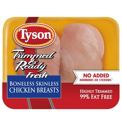 Tyson Trimmed & Ready Boneless & Skinless Chicken Breast - 1-2-11lbs - price per lb