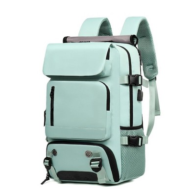 Luupatchy 18.1" Anti-Theft Travel Backpack with Separate Shoe Compartment & Convertible Duffel Design,Travel Bag for Business, Hiking, Camping
