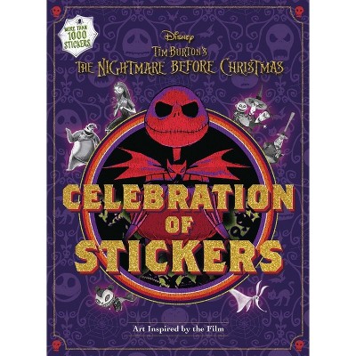 Disney Tim Burton's the Nightmare Before Christmas Celebration of Stickers - by Editors of Thunder Bay Press (Hardcover)