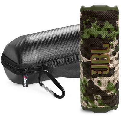 JBL FLIP 7 Waterproof Portable Speaker Bundle with gSport Carbon Fiber Case