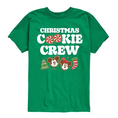 Boys' - Disney - Mickey and Minnie Christmas Cookie Crew Short Sleeve Graphic T-Shirt