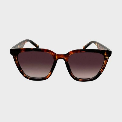 Plastic Cateye Sunglasses - Wild Fable™ Brown: Full Rim, Maximum UV Protection, Recycled Material