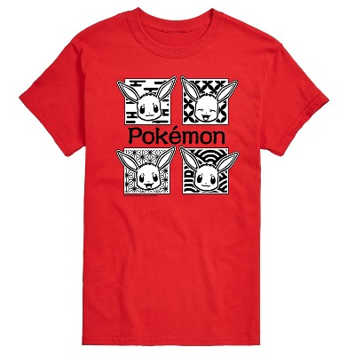 Men's - Pokémon - Wagara Eevee Grid Short Sleeve Graphic T-Shirt