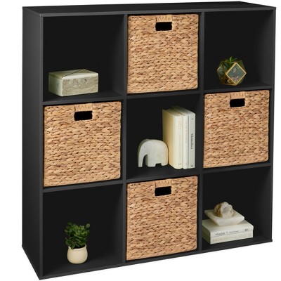 Best Choice Products 9-Cube Bookshelf, 13.5in Display Storage System, Organizer w/ Removable Back Panels