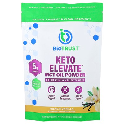 BioTRUST Keto Elevate™, MCT Oil Powder, French Vanilla, 6.3 oz (181 g)