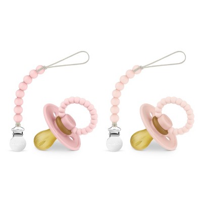 Bleu La La Luladream Pacifier - Natural Rubber Nipple - Soft Teething Handle - for Infants Baby's and Toddlers