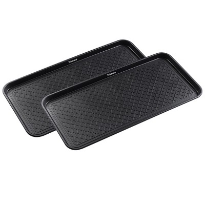 Trimate: Black All Weather 30"x15" Large Boot Tray, 2 Pack