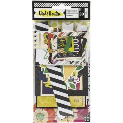 Vicki Boutin Color Kaleidoscope Ephemera Die-Cuts 50/Pkg-Cardstock Frames & Journaling
