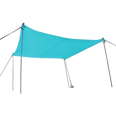 Ready Covers SunShade 10x10 w/4 Poles - Aqua