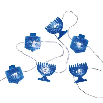 Rite Lite 20 Battery Operated Blue Micro LED  Micro String Lights - 6 ft Silver Wire