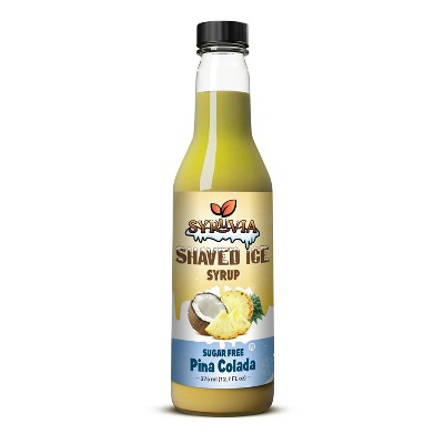 Syruvia Sugar Free Snow Cone Syrup 12.7oz - Pina Colada Flavoring Syrup