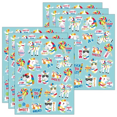 Eureka® Fruit Zebras Fruit Punch Scented Stickers, 80 Per Pack, 6 Packs