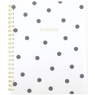 Sugar Paper Essentials 11"x9.5" 2026 Large Frosted Planner Black Dot Planner