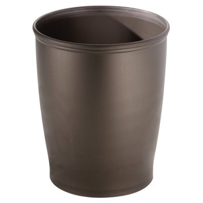 iDESIGN Round Plastic Wastebasket The Kent Collection