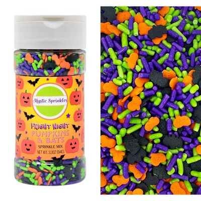 Mystic Sprinkles Fright Night Pumpkins & Bats Sprinkle Mix 3.3oz