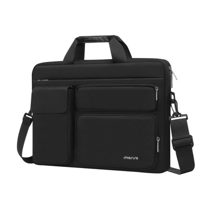Laptop Shoulder Bag 15 inch Computer Bag Compatible Black