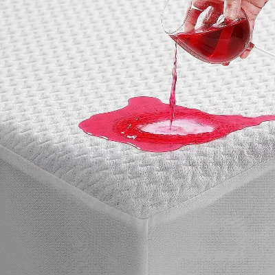 Aoibox Queen Mattress Protector Waterproof Breathable 3D Air Fabric Cooling Deep Pocket Ultra Soft Washable Fit 8 to 21 Inch Noiseless 60 x 80 Inch