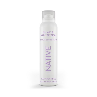 Native Spray Deodorant for Women & Men - Lilac & White Tea - Aluminum-Free 3.5oz