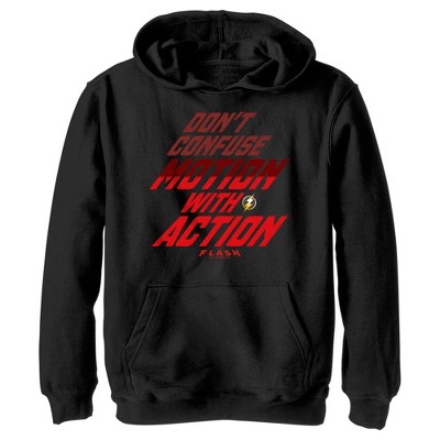 Boy's The Flash Don't Confuse Quote Pull Over Hoodie