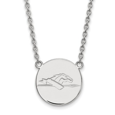 Black Bow Jewelry Sterling Silver Longwood Lancers NCAA Necklace 18 Inch