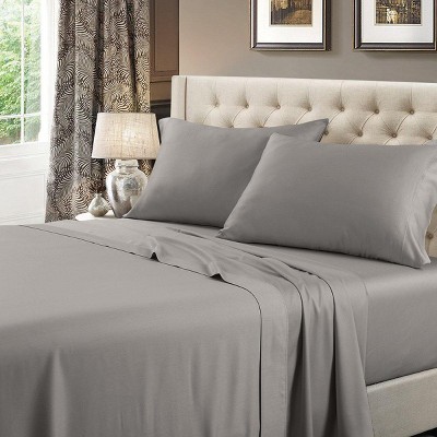 Egyptian Linens Low Profile (6-10 Inches) 608 Soft Cotton Sateen Sheet Set - USA