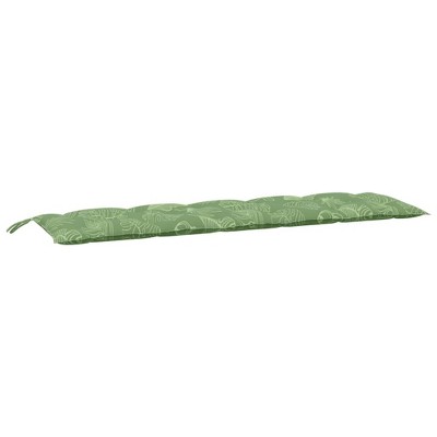 vidaXL Bench Cushion Outdoor Water Repellent Bench Cushion Pad Oxford Fabric - Leaf pattern 70.9" x 19.7" x 2.8"