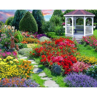 Springbok Flower Garden Jigsaw Puzzle - 500pc