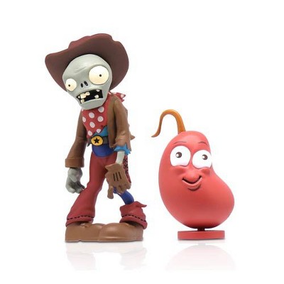 PowerHouse Toys LLC Plants Vs Zombies 3" Figure 2-Pack: Cowboy Zombie & Chili Bean