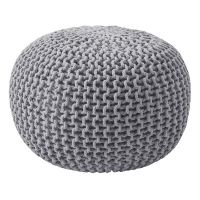 Round Pouf Foot Stool Ottoman by Sweet Home Collection