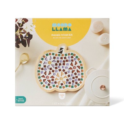 Halloween Craft Mosaic Pumpkin Trivet Kit - Mondo Llama™